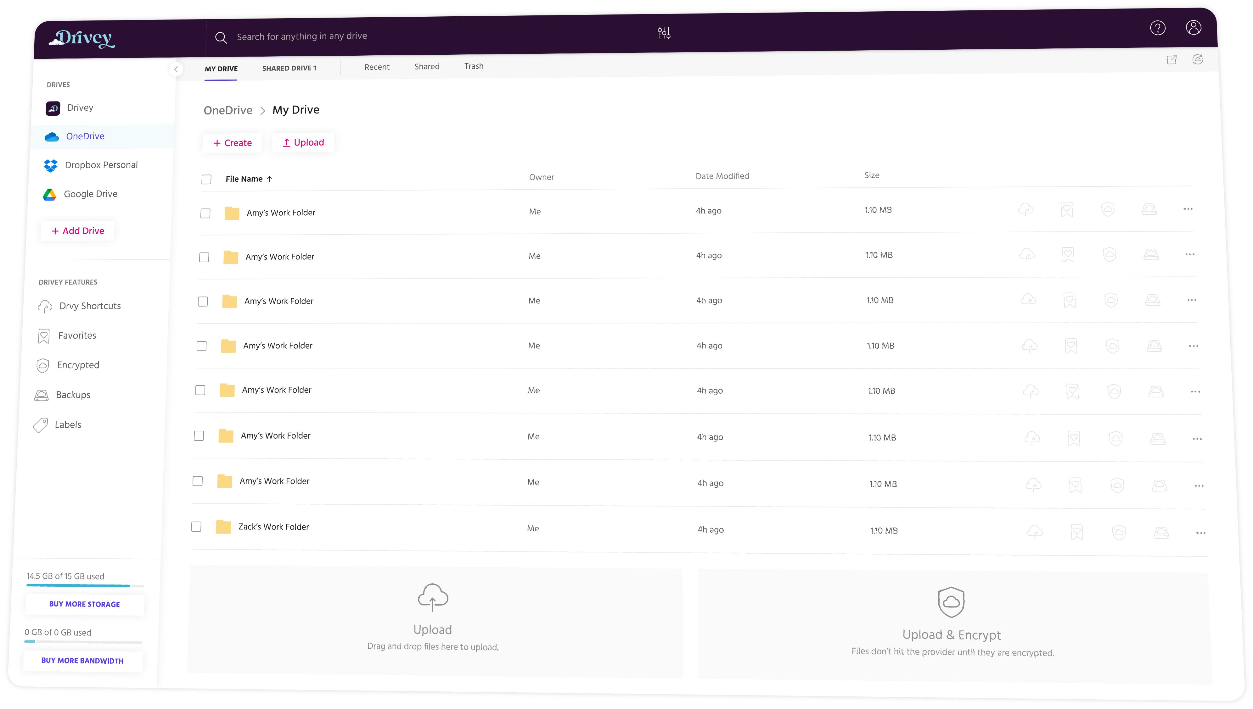 Drivey Desktop UI