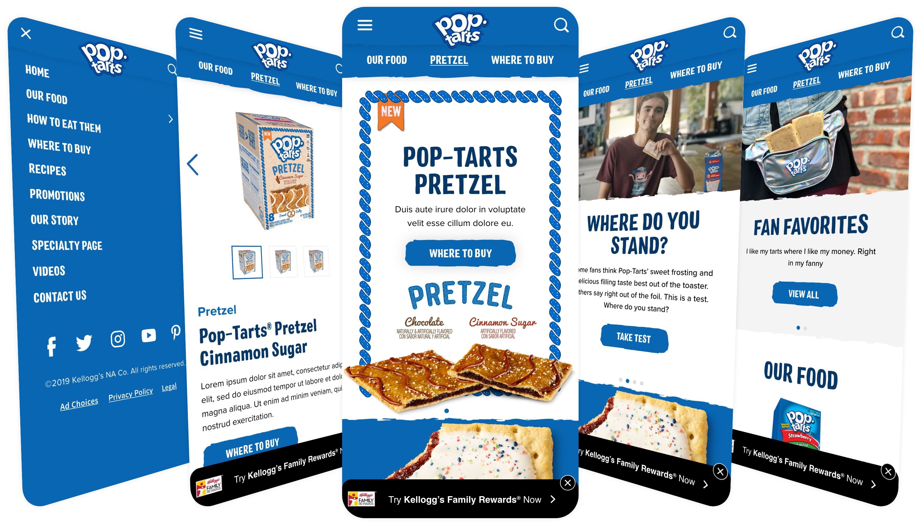 Pop-Tarts Mobile UI